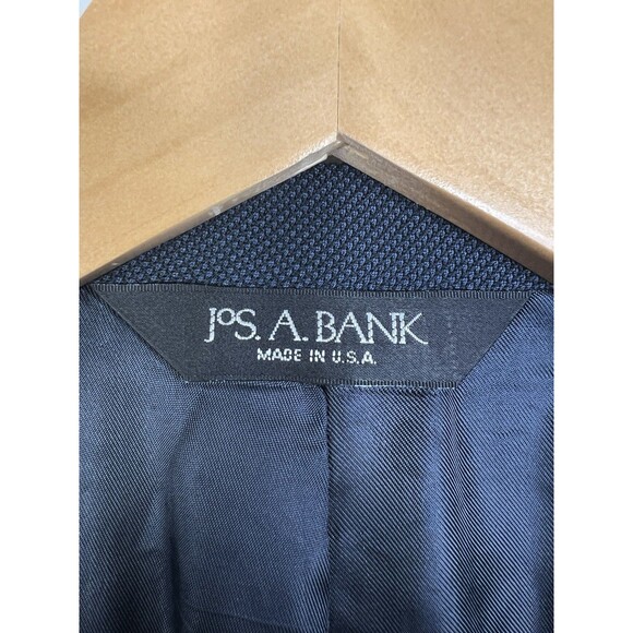 Jos A Bank Signature Collection Navy Blue Sport Coat 42L Suit Blazer 100% Wool - Picture 3 of 11